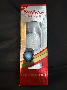 Titleist Red, Silver and White TruSoft Golf Ball Sleeve